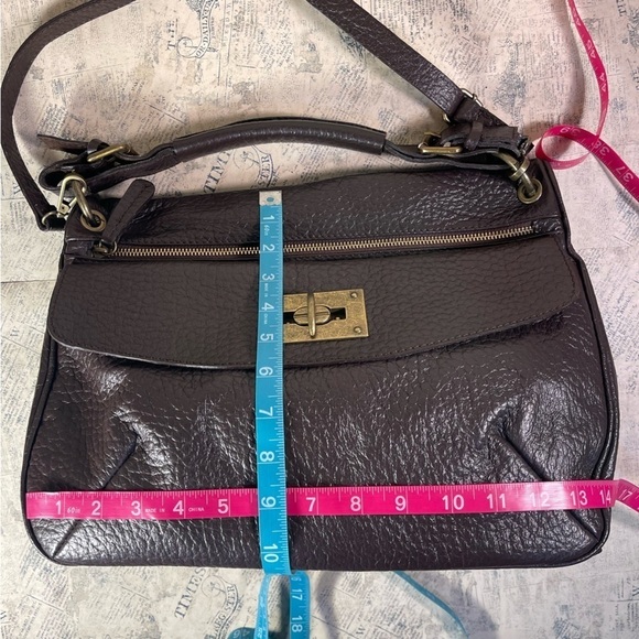 Studiomoda Italian Made Brown Large Designer Carryall Crossbody/tote - Picture 13 of 15